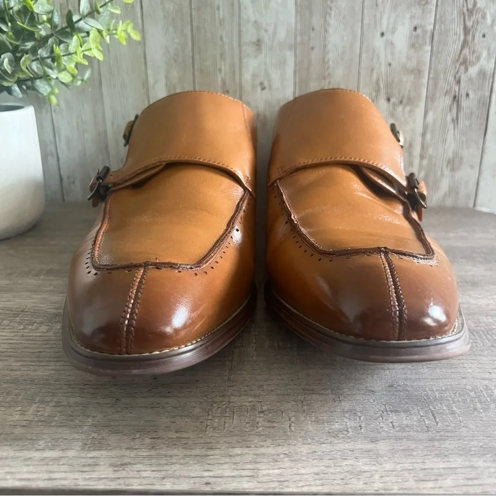Stacy Adams Baldwin Moc Toe Double Monk Strap 25188 Size 13 Mens